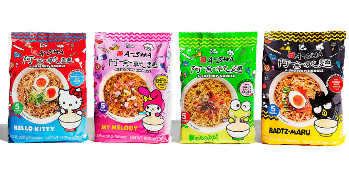 Hello Kitty and Friends Dry Noodles Bundle - Quick Comfort with Big Flavor H4