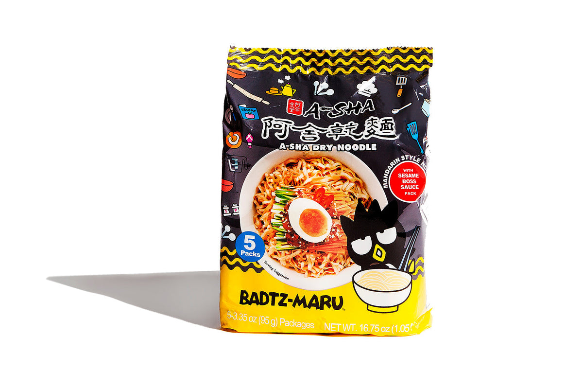Badtz-Maru Mandarin Noodles with Sesame Boss Sauce - Simple Prep, Satisfying Bite D2